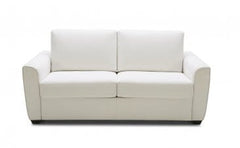 J&M Furniture White Fabric Alpine Sofa Bed 18236