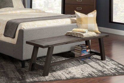 Alpine Furniture Newberry Salvaged Grey Bench 1468-24
