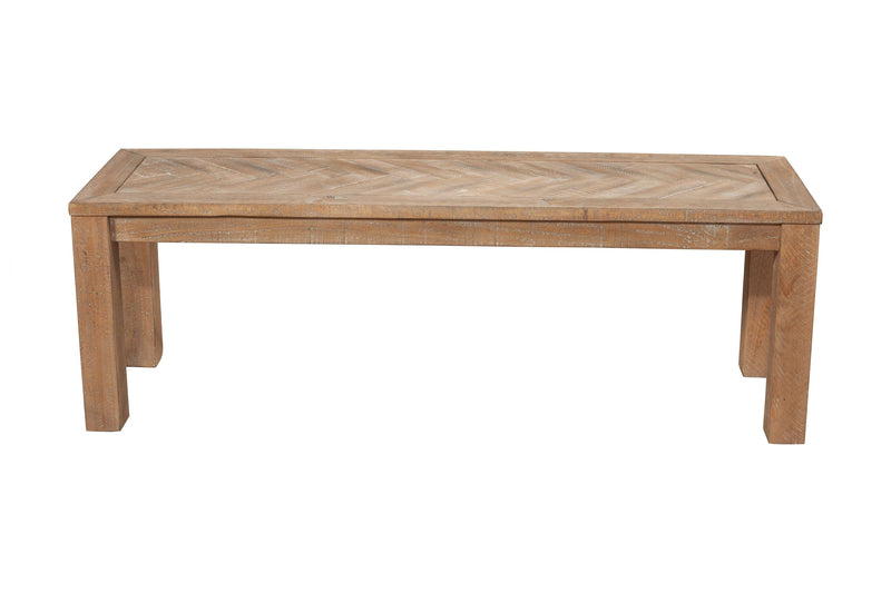 Alpine Furniture Aiden Natural Brown Dining Bench 3348-03