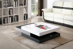 J&M Furniture White & Gray Modern CW01 Coffee Table 17772