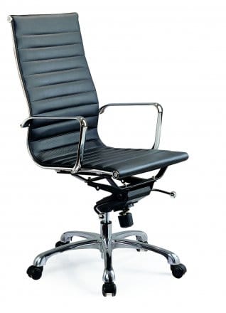 J&M Furniture Black Comfy High Back Office Chair 17660