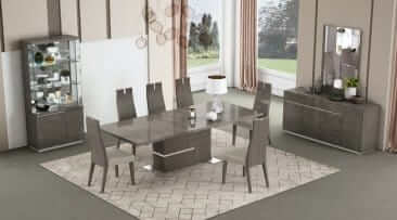 J&M Furniture Copenhagen Extendable 7PC Dining Set in Chestnut 17778