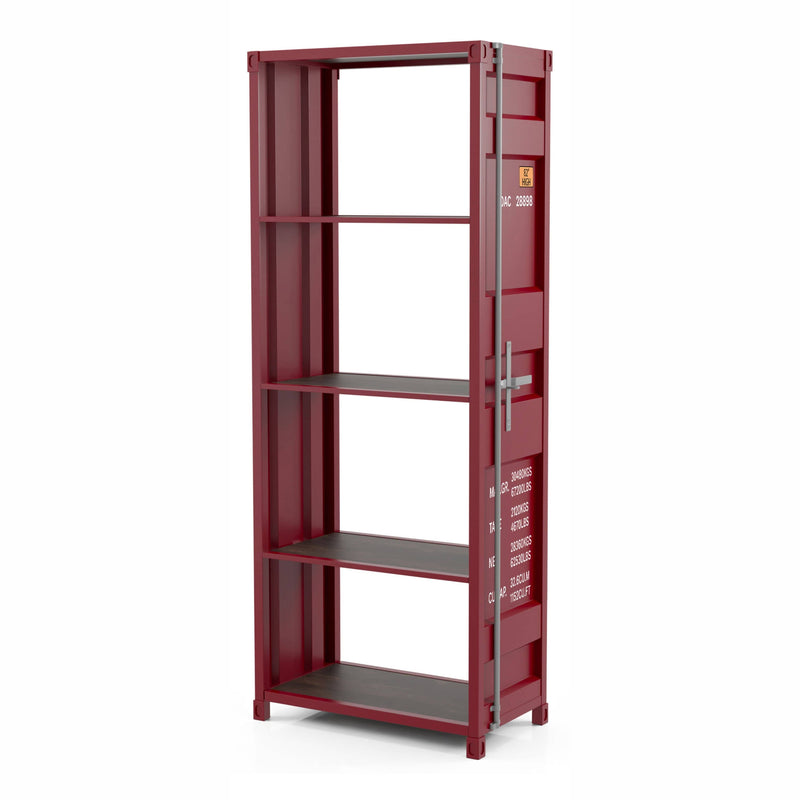 Furniture of America Red Mandom 4-Shelf Bookcase IDF-AC333RD