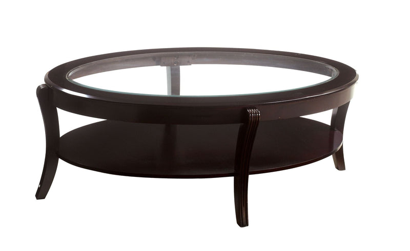 Furniture of America Dorite Contemporary Glass Top Coffee Table IDF-4488C