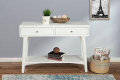 Alpine Furniture Flynn 2 Drawer Console Table 966-W-63