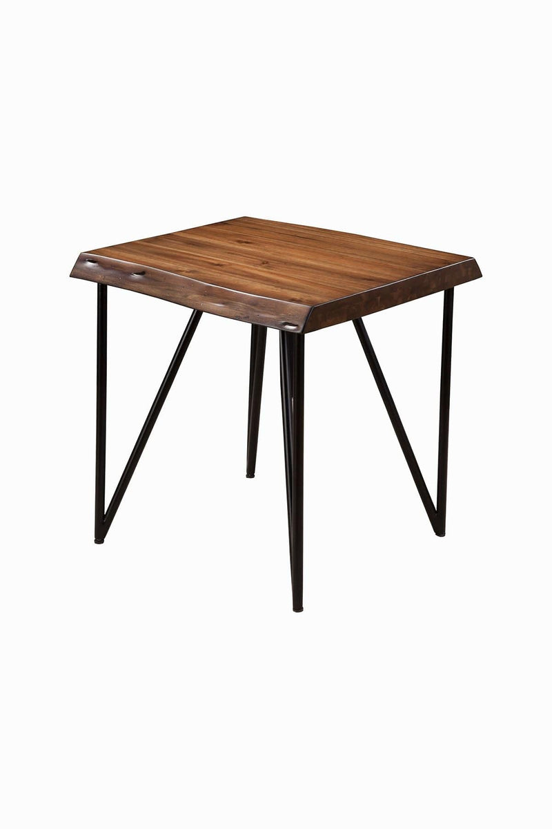 Alpine Furniture Live Edge End/Lamp Table in Light Walnut 1968-62