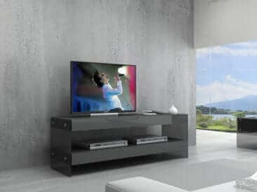 J&M Furniture Cloud Mini TV Base in Grey High Gloss 179601-MTV-G