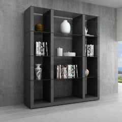 J&M Furniture Grey Cloud Wall Unit in High Gloss 177031-G