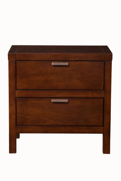 Alpine Furniture Carmel Cappuccino 2 Drawer Nightstand JR-02