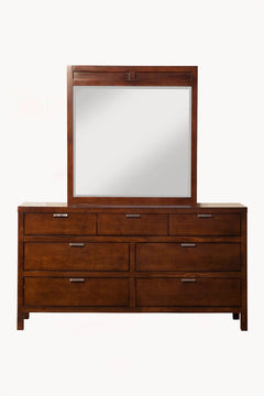 Alpine Furniture Cappuccino Carmel 7 Drawer Dresser JR-03