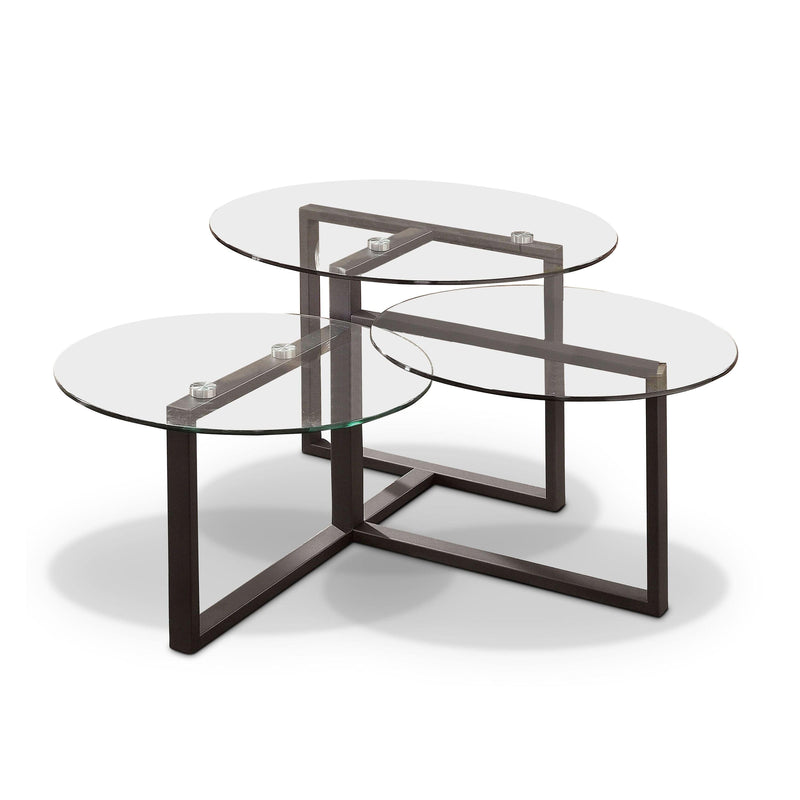 Furniture of America Muria Glass Top Coffee Table IDF-4352C-N