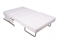 J&M Furniture White Leatherette K43-1 Premium Sofa Bed 176013-W