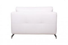 J&M Furniture White Leatherette K43-1 Premium Sofa Bed 176013-W