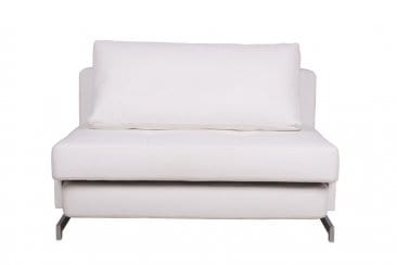 J&M Furniture White Leatherette K43-1 Premium Sofa Bed 176013-W