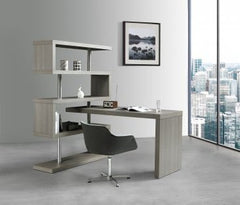 J&M Furniture LP KD002 Grey Office Desk 179161-GR