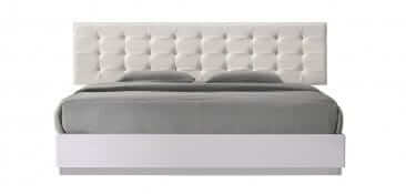 J&M Furniture White Milan 6 PC King bedroom Set 17687-K 6PC SET
