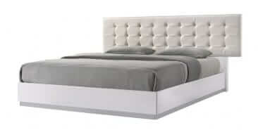 J&M Furniture White Milan 6 PC King bedroom Set 17687-K 6PC SET