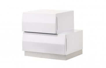 J&M Furniture White Milan 6 PC King bedroom Set 17687-K 6PC SET