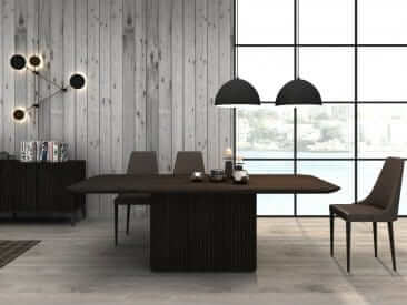 J&M Furniture Dark Oak CE Moderna Dining Table 18857-DT