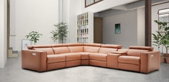 J&M Furniture Picasso Caramel Motion Sectional 18865-C