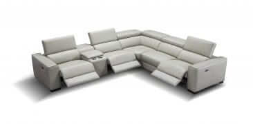 J&M Furniture Picasso 6 PC Silver Grey Motion Sectional 18865-SG