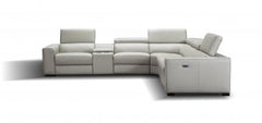 J&M Furniture Picasso 6 PC Silver Grey Motion Sectional 18865-SG