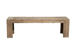 Alpine Furniture Antique Natural Seashore Dining Bench 8868-03