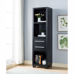 ID USA Black 3- Shelves Media Pier 27062P