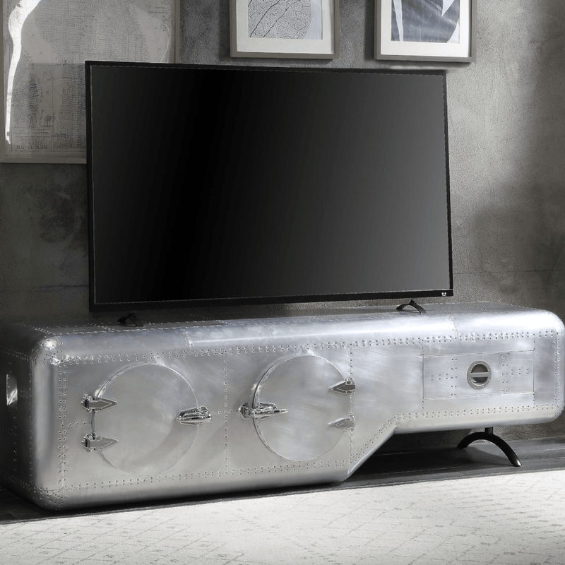 ACME Brancaster TV Stand, Aluminum - Newday Furniture