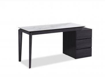 J&M Furniture Grey/Marble Slate Modern Desk 17897