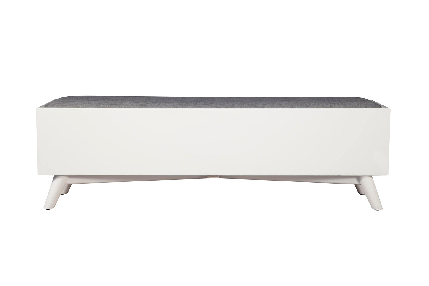 Alpine Furniture White Flynn Bench 966-W-12