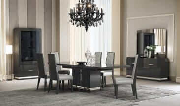 J&M Furniture Grey Valentina Extendable Dining Table 18452-T