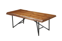 Alpine Furniture Live Edge Light Walnut Coffee/Cocktail Table 1968-61