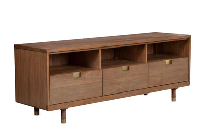 Alpine Furniture Easton 3 Open Shelves Sand TV Console 2088-10