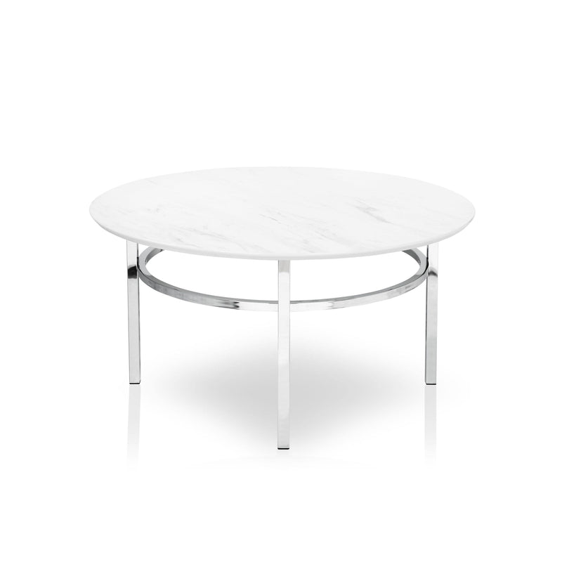 Furniture of America Mercedes Round Coffee Table IDF-4797C