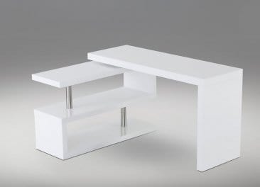 J&M Furniture White A33 Office Desk 17914