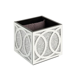 ACME Noralie Mirrored & Faux Diamonds Ottoman W/Storage AC00529