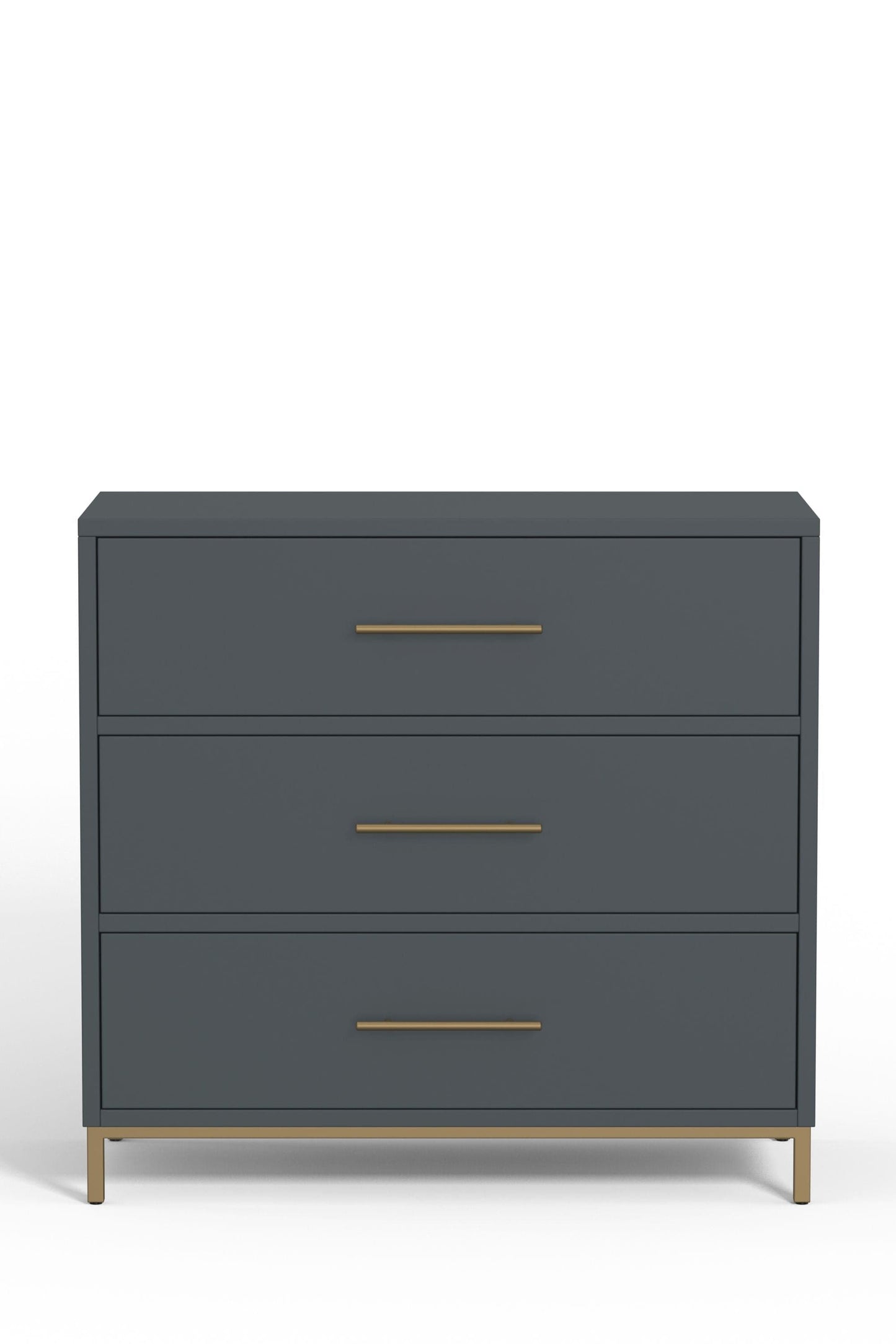 Alpine Furniture Madelyn Slate Gray Three Drawer Small Chest 2010G-04