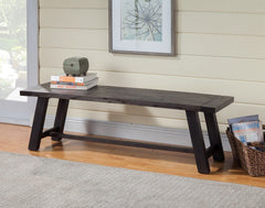 Alpine Furniture Newberry Salvaged Grey Bench 1468-24