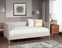 Alpine Furniture Britney  Light Grey Linen Day Bed 1096T