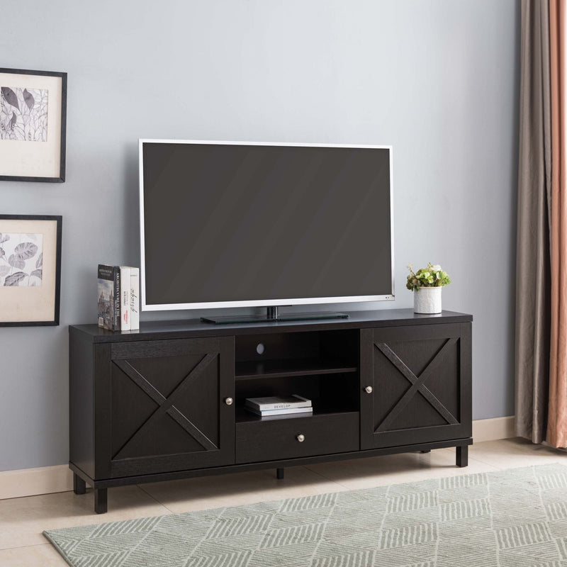 ID USA Red Cocoa 2-Shelf TV Stand 212960