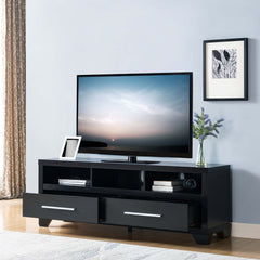 ID USA Black 3-Shelves TV Stand 27062TV