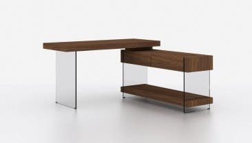 J&M Furniture Elm Walnut Computer Desk 178852-D