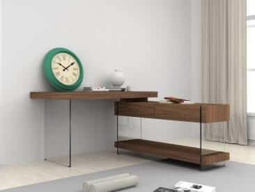J&M Furniture Elm Walnut Computer Desk 178852-D