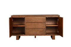 Alpine Furniture Ayala 2 Cabinet Cappuccino Sideboard 3385-06