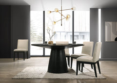 Alpine Furniture Dark Brown Cove Round Dining Table 3859-01