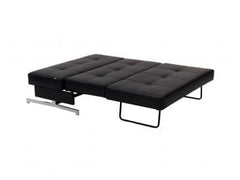 J&M Furniture Black Leatherette K43-1 Premium Sofa Bed 176013-BK