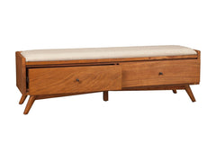 Alpine Furniture Flynn Acorn Bench 966-12