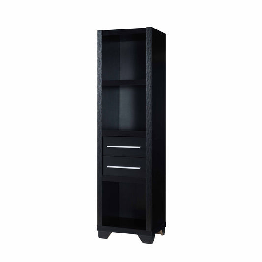 ID International Black 3- Shelves Media Pier 27062P