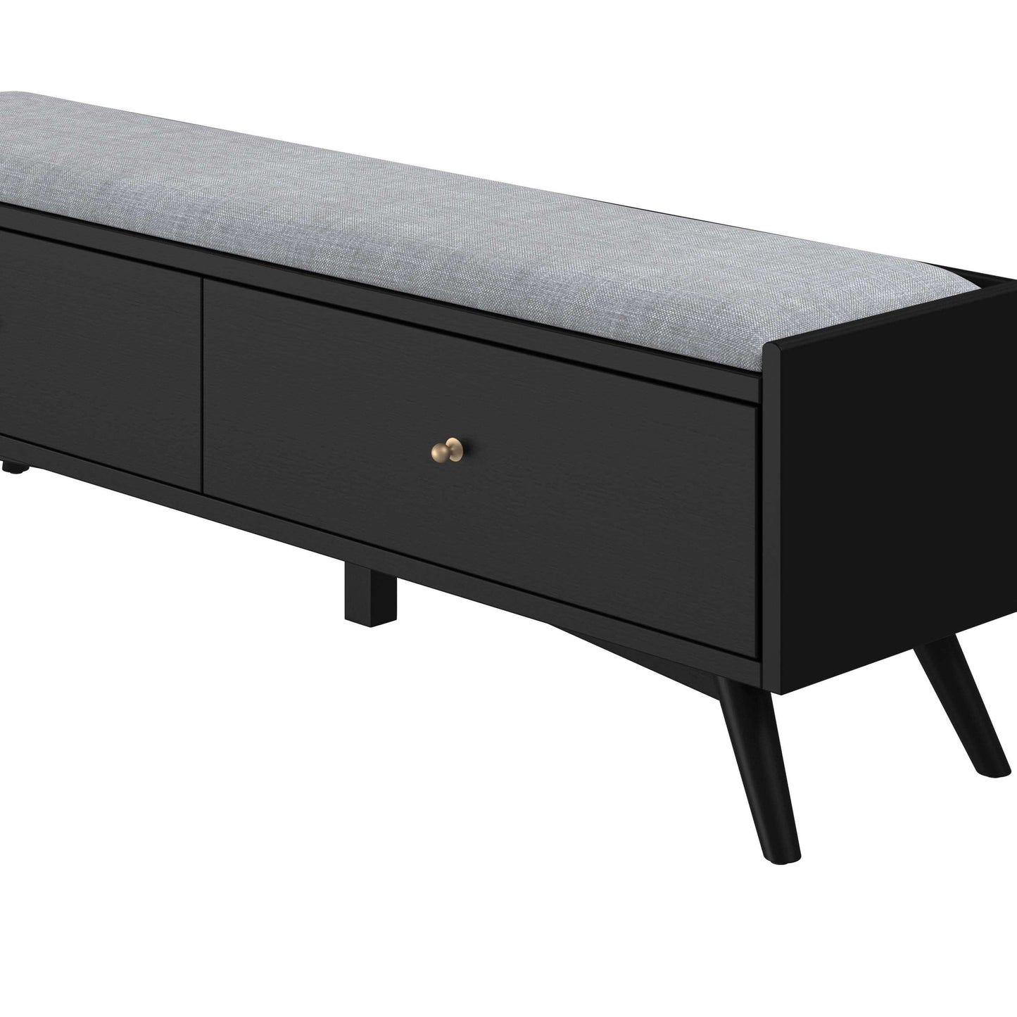 Alpine Furniture Flynn Black Bench 966BLK-12